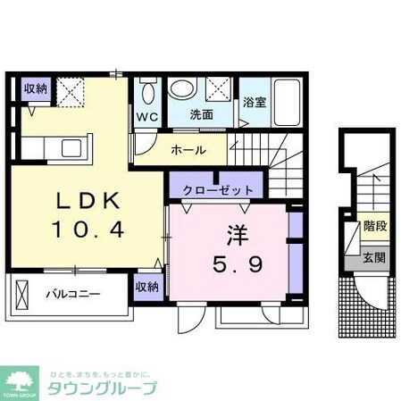 ルミエール佐谷田の物件間取画像